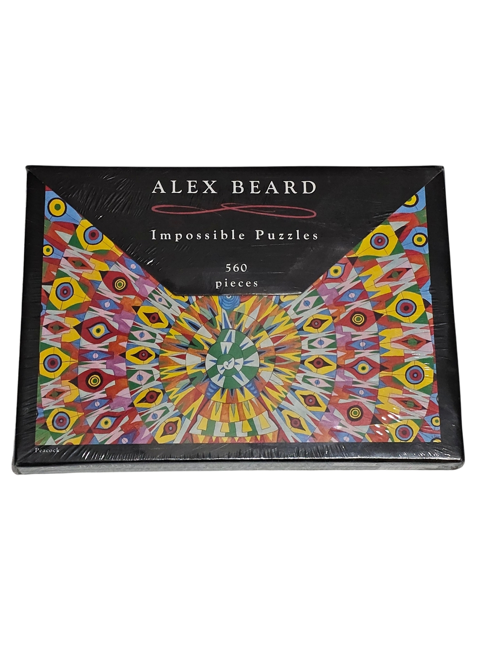 Alex Beard Peacock Impossible Puzzle, a 560-piece jigsaw Puzzle